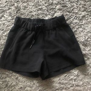 Size 2, high waisted, lulu black shorts!